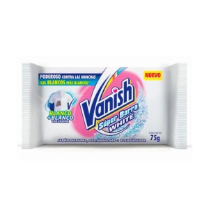 VANISH QUITAMANCHAS JABON EN PAN ROPA BLANCA x 75g